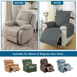 100% Waterproof Recliner Slipcover Four Leaf Clover