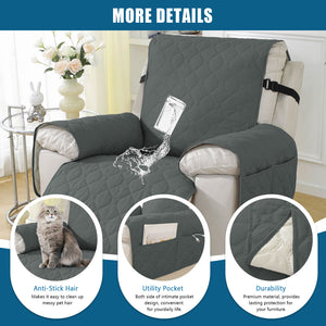 100% Waterproof Recliner Slipcover Four Leaf Clover