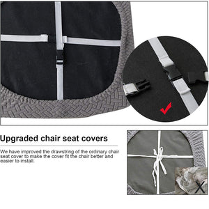 100% Waterproof Chair Seat Covers Stripe