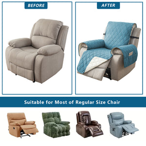 100% Waterproof Recliner Slipcover Double Line Diamond