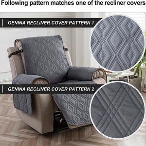 100% Waterproof Recliner Slipcover Rhombus For 1/2/3 Seats