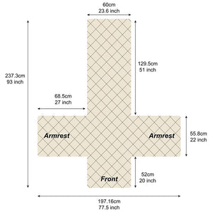 100% Waterproof Recliner Slipcover Rhombus For 1/2/3 Seats