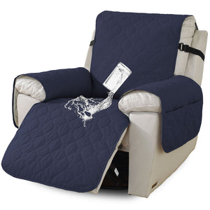 100% Waterproof Recliner Slipcover Four Leaf Clover