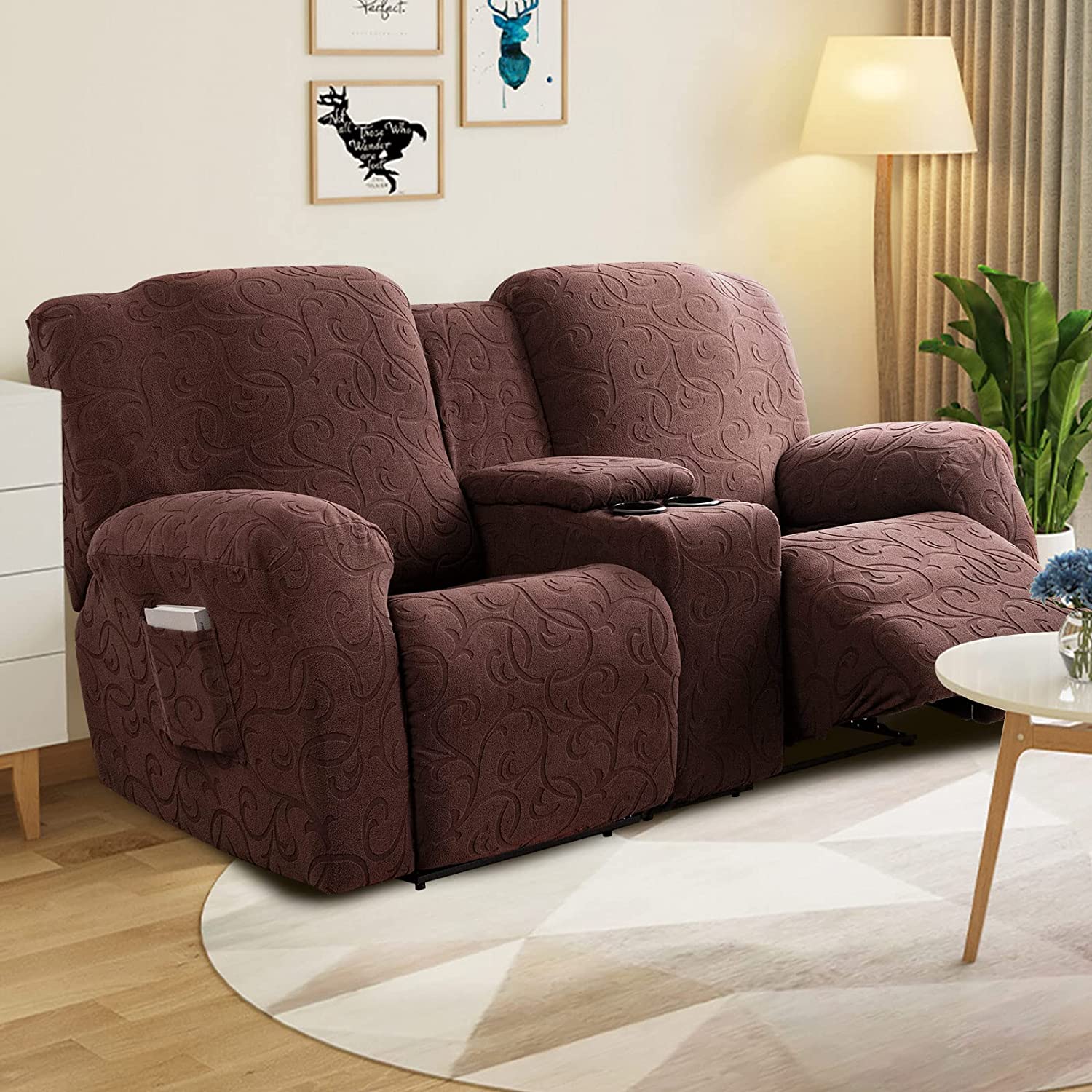 Reclining couch deals and loveseat covers