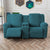Jacquard Soft Large Leaf Split Recliner Sofa Cover With Console Cover